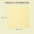 thumbnail image 2 of 300pcs Square Checkered Wax Paper Sheets 11.81" x 11.81" Oil-absorbing Dry Food Wrapping Paper for Sandwich Baking Liners Picnic Basket Bread Hamburger Wrap Kitchen, Yellow, 2 of 7