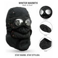 thumbnail image 2 of Windproof Full Cover Winter Hat with Goggles, Thermal Thick Fleece Face Mask for Outdoor Cycling Skiing Running Men Women, 2 of 9