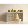 thumbnail image 2 of de Bont, Willem 24x19 Black Ornate Wood Framed with Double Matting Museum Art Print Titled - Five Pears on Box, 2 of 4