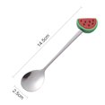thumbnail image 3 of Grandest Birch 4PCS(sent 1PC) Tea Spoon Adorable Convenient Fruit Shaped Mini Cartoon Ice Cream Scoop for Restaurants, 3 of 6
