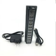 thumbnail image 2 of Répartiteur USB, HUB USB 10 Ports Répartiteur USB 10 Bits avec Alimentation HUB USB 10 Trous, 2 of 3