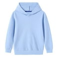 thumbnail image 4 of NAISIBABY Boys Girls Sets 2-Piece, Loose Fit Hooded Sweatshirt and Drawstring Sweatpants Fall Winter Casual Outfit Light Blue 6T, 4 of 9