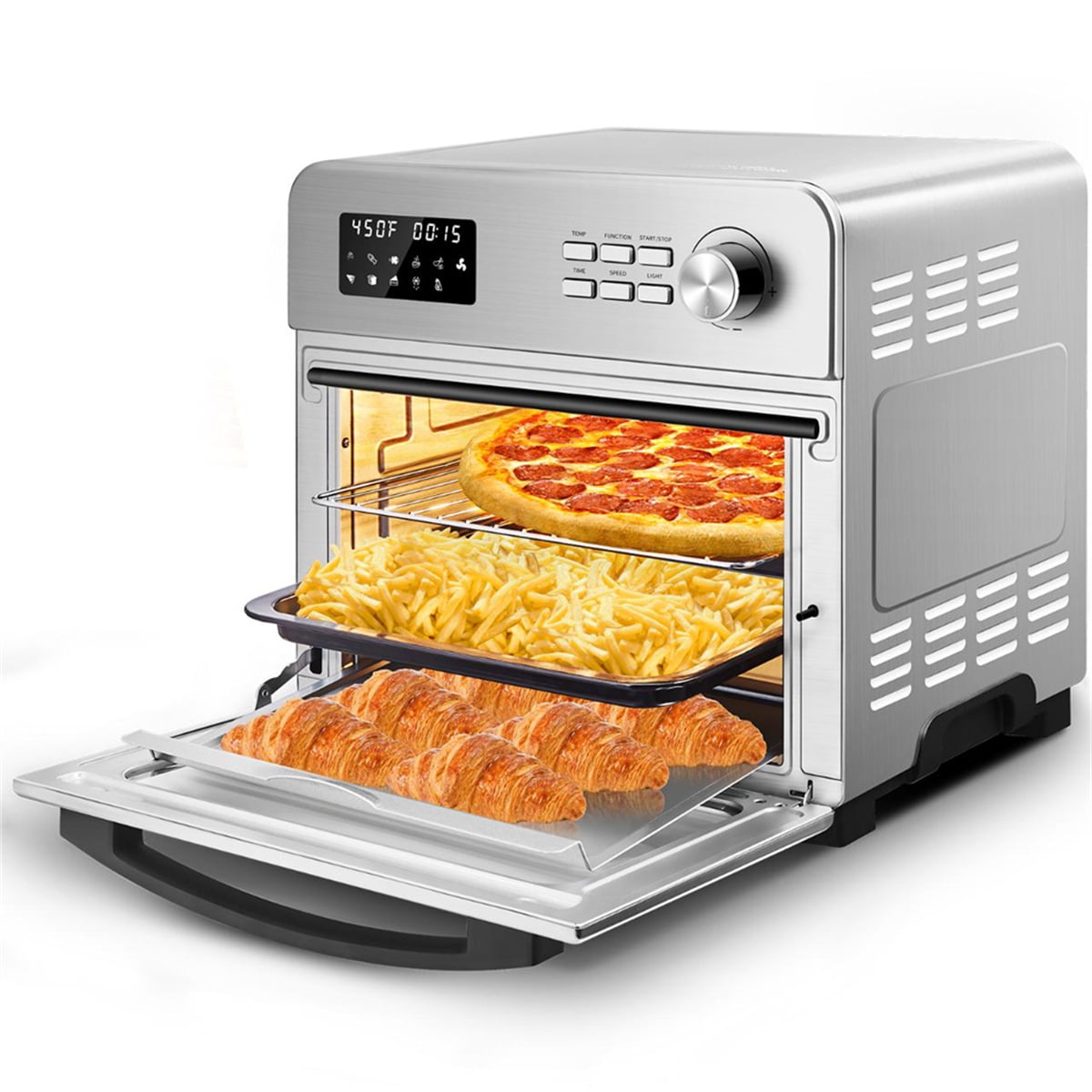 Kepooman Toaster Air Fryer Combination, 3-Layer Rack Convection Oven Suitable for French Fries Pizza Kepooman Toaster Air Fryer Combination, 3-Layer Rack Convection Oven Suitable for French Fries Pizza