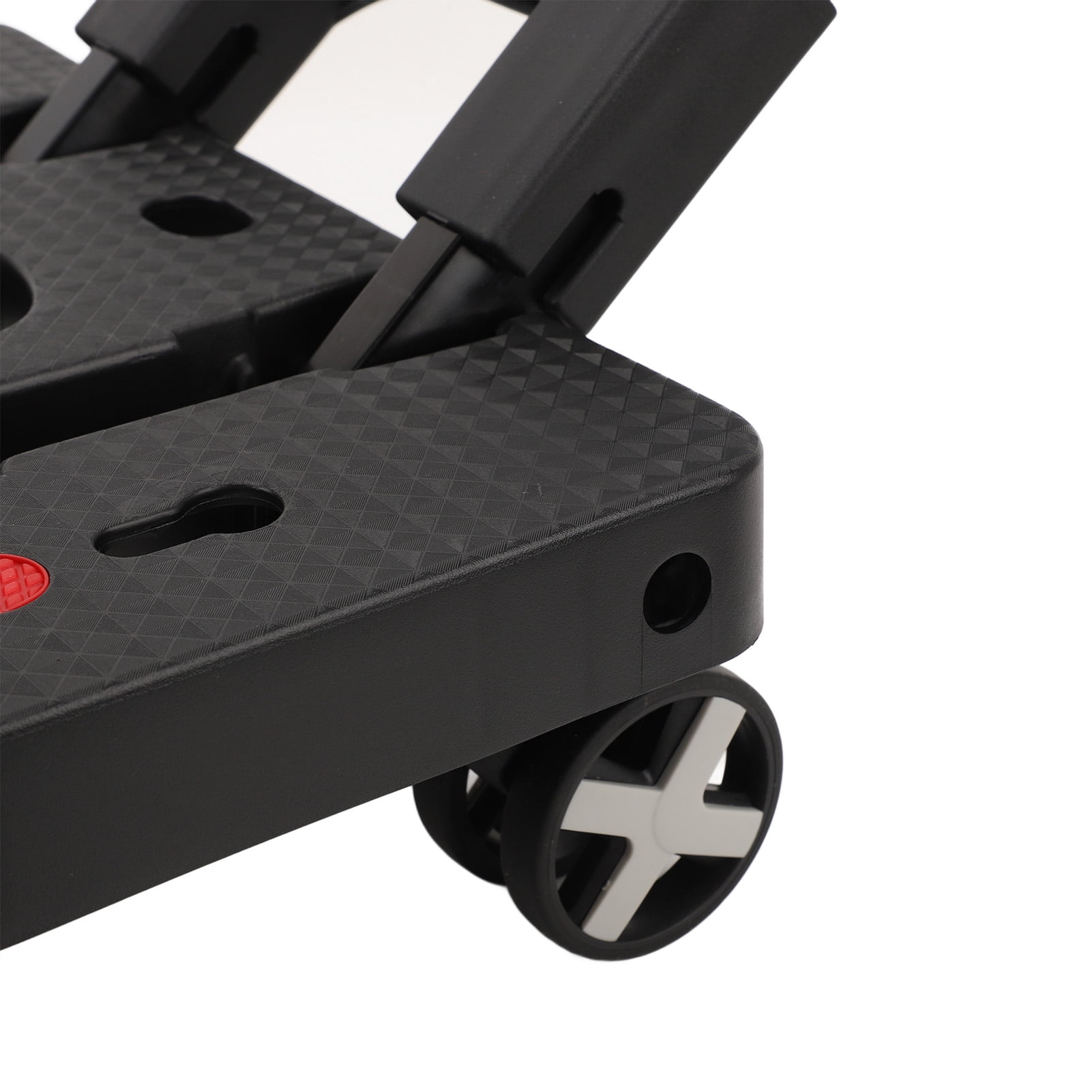 BIMZUC Folding Hand Truck Flat Cart with Wheels Portable Multifunctional Utility Dolly Platform Cart for Shopping Travel Groceries and Moving Heavy Luggage Black