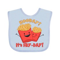 Inktastic Hooray It's Fry-Day with Cute Fries Boys or Girls Baby Bib