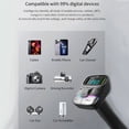 thumbnail image 3 of kanaroous Bluetooth Adapter With Dual USB Charging Port For Wireless Car Kit - Answer Calls Safely MP3 Player, 3 of 6
