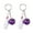 Purple, variant on Naierhg 2Pcss Mini Simulation Bowling Ball Keychain Bag Pendant Car Key Ring Accessories