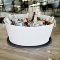 thumbnail image 2 of BREKX Home + Party Aspen Round Hammered Scratch Resistant Beverage Tub, Rust Proof, 2 of 7