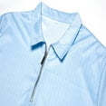 thumbnail image 4 of Blusa y camisa de manga larga con cuello vuelto para hombre, estilo informal de negocios, de moda, con media cremallera y manga larga con cuello vuelto para hombre., 4 of 5