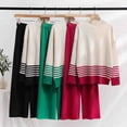 thumbnail image 4 of Turilly Clothes Sets for Women 2 Piece Women's Fashion Casual Long Sleeve Round-Neck Blouses Shirts Set, 4 of 4