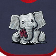 thumbnail image 4 of Inktastic Kiniart Elephant Boys or Girls Baby Bib, 4 of 4