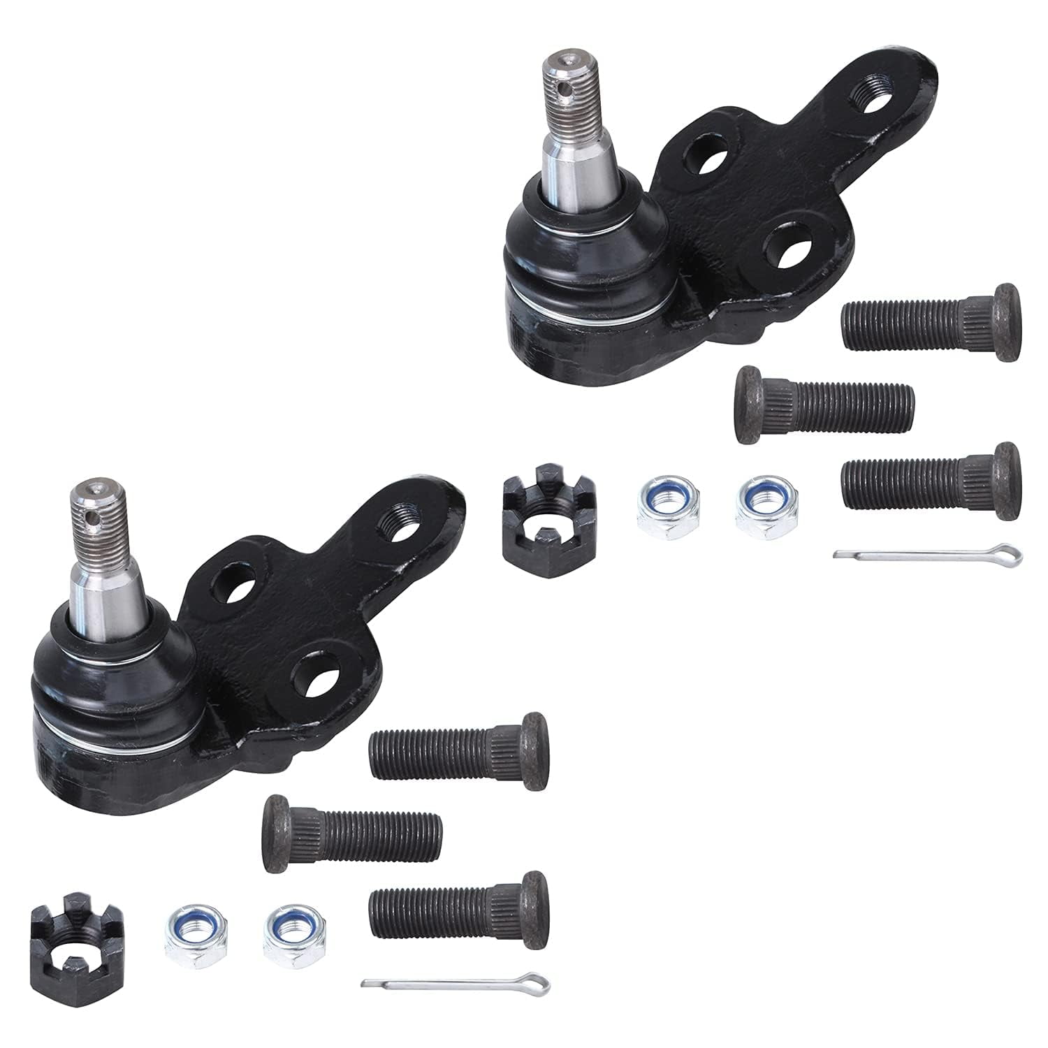 Detroit Axle - 10pc Front Suspension Kit for Toyota Camry Avalon Solara Lexus ES300, 2 Lower Ball Joints, 4 Inner & Outer Tie Rods, 2 Sway Bar Links, 2 Boots, Replacement