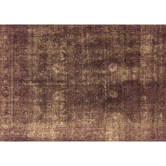 Ahgly Company Indoor Rectangle Persian Brown Bohemian Area Rugs, 5' x 7'