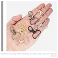 thumbnail image 5 of Raindrops 35pcs  Rotatable Buckle Rings Multi-function Key Rings Rotating Backpack Purse Accessories, 5 of 8