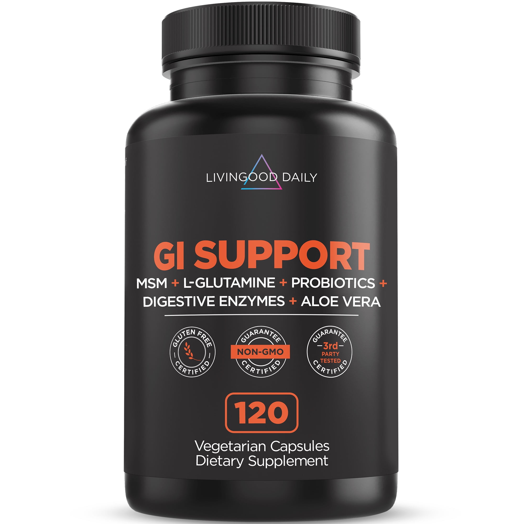 Livingood Daily GI Support, 120 Caps Leaky Gut Repair Gut Health