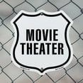 thumbnail image 5 of Movie Theater 12 inch X 12 inch Shield-Shaped Rust-Free Aluminum Metal Sign Weather Resistant Made in the USA, 5 of 6