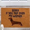 thumbnail image 4 of Ceimmolca Funny Dachushund Dog Doormat Don't Step On My Doormat Dachushund Dog Funny Dogs Theme Doormat For Entrance Way Welcome Mat With Slip Rubber Back Kitchen Rugs, 4 of 4