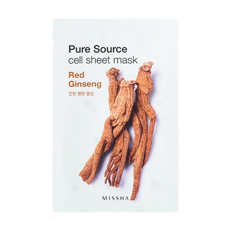 MISSHA Pure Source Cell Sheet Mask, Red Ginseng