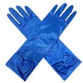 thumbnail image 4 of Bmisegm Solid Color Gloves for Girls Long Elbow Length with Bow Detail Embellished Wrist Party Accessory Long Gloves BU2 One Size, 4 of 4