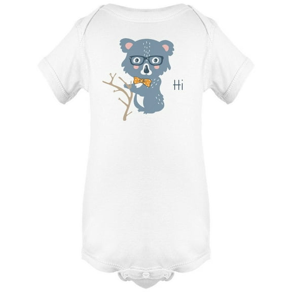 Cute Baby Koala Saying Hi Bodysuit Infant -Image by Shutterstock,  Newborn