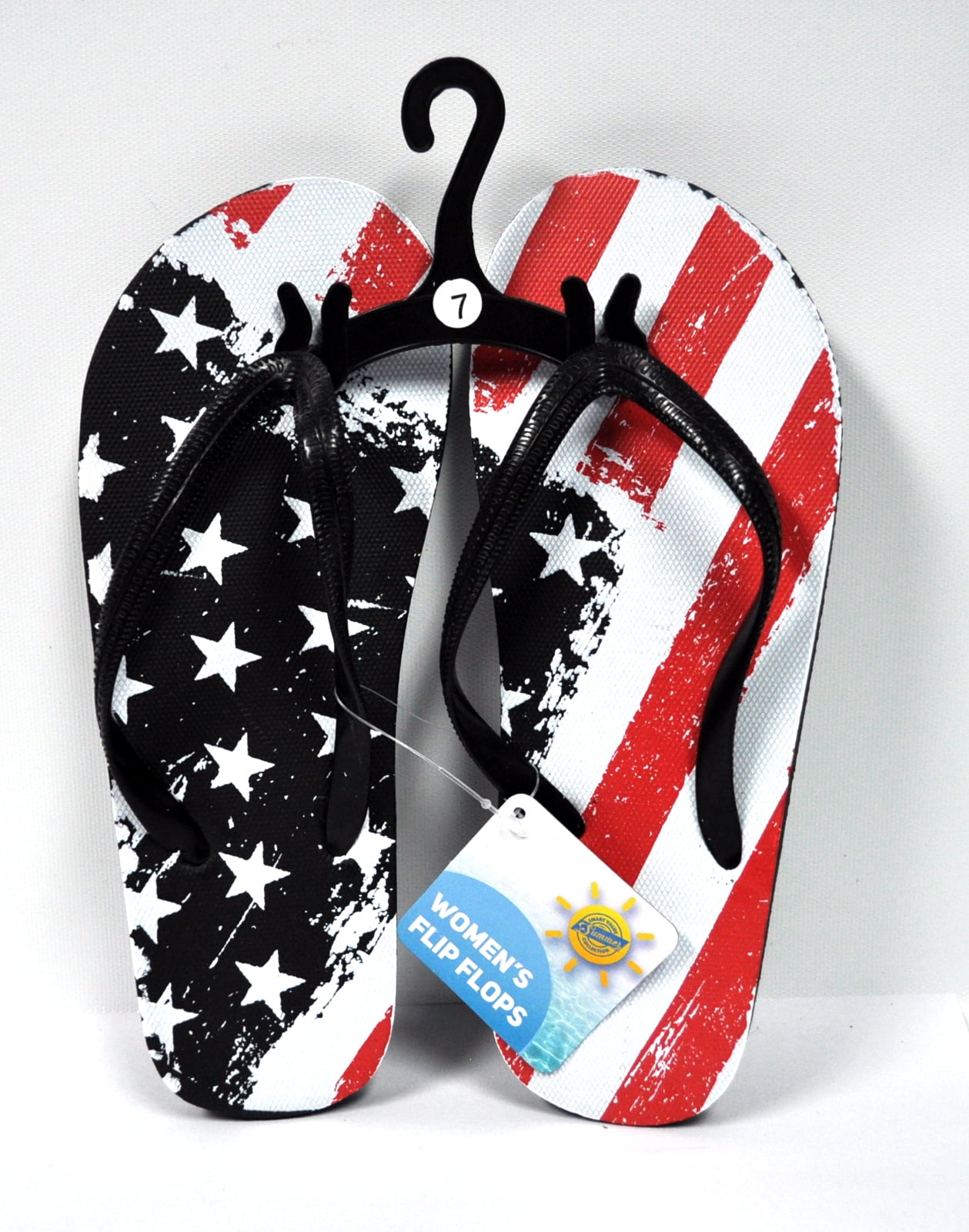 Generic Womens American Flag Flip Flops Size 7
