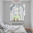 thumbnail image 5 of Vintage White Beige Floral Kitchen Curtains Small Short 39 Inch Length, Abstract Art Flower Grommet Top Bedroom Living Room Curtains, Light Filtering Cafe Curtain Drapes 2 Panels Set 55''x39'', 5 of 9