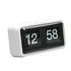 thumbnail image 2 of Reloj de escritorio con tapa para decoración de oficina, reloj digital abatible automático retro Blanco, 2 of 9