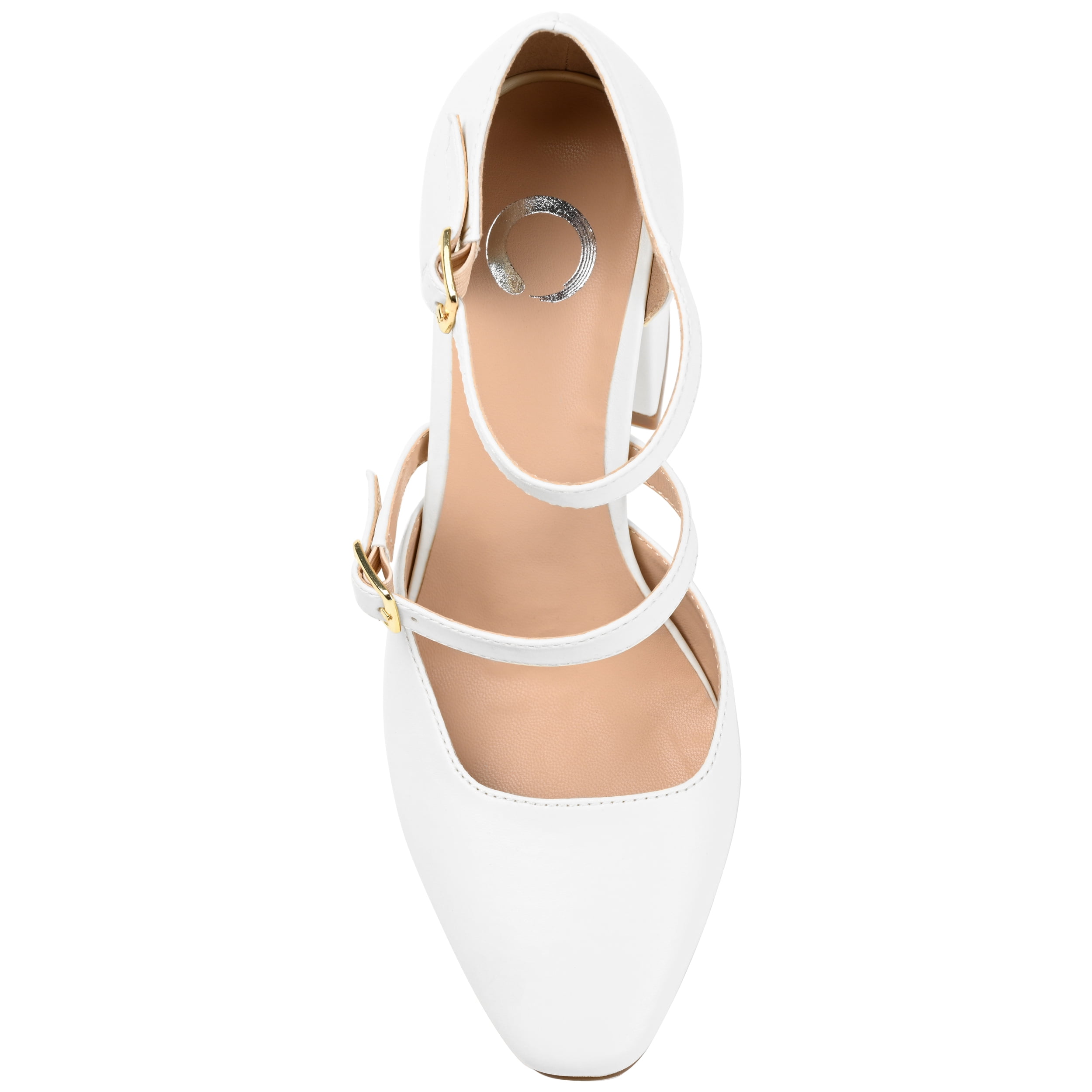 Journee Womens Isadorah Mary Jane Mid Block Heel Square Toe Pumps, Widths Available