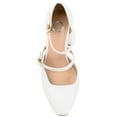 thumbnail image 5 of Journee Womens Isadorah Mary Jane Mid Block Heel Square Toe Pumps, Widths Available, 5 of 10