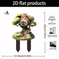 thumbnail image 3 of Outdoor Garden Decorative Card Slot Tree Acrylic Sign Holder For Yard Party Wedding Markers, 3 of 5