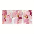thumbnail image 3 of 3pcs/set, Abstract Pink Flower Painting, Modern Peony Art Wall Decoration, Living Room Wall Decoration, Flower Bedroom Art Print, No Frame, 3 of 4