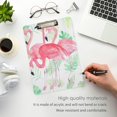 thumbnail image 5 of FMSHPON Watercolor Flamingo Leaves Clipboard Hardboard Wood Nursing Clip Board and Pull for Standard A4 Letter 13x9 inches, 5 of 8