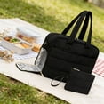 thumbnail image 7 of Women's Insulated Lunch Bag with Laptop Compartment for Work - 2-in-1 Large Tote Bag with Shoulder Strap, Fits 17 Inch Computer and Meal Prep Containers, 7 of 7