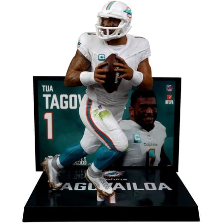 McFarlane NFL Sports Picks Football Tua Tagovailoa Action Figure (White Jersey, Chase Version)