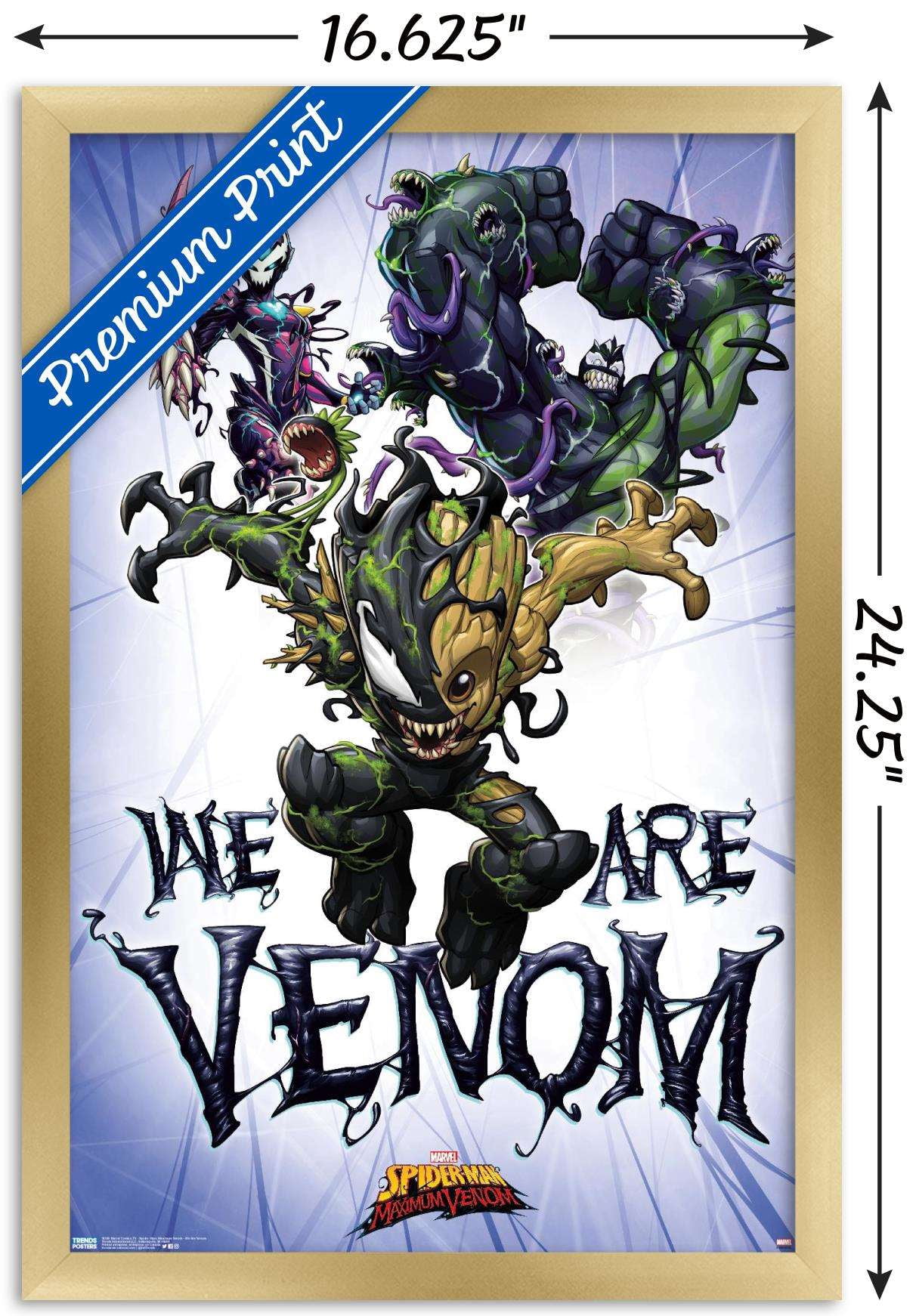 Marvel Comics TV - Spider- Man: Maximum Venom - We Are Venom Wall Poster, 14.725" x 22.375", Framed