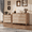 1pc dresser + 1pc 3-drawers nightstand, variant on LGHM 3-Piece Bedroom Furniture Set, Rattan 7 Drawer Dresser, 3 Drawers Nightstand Set of 2 with Charging Station, Natural Oak