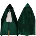 thumbnail image 1 of Disfraces de Halloween para mujeres y hombres Capa elegante Terciopelo con capucha Bruja adulta Capas largas verdes de Halloween Capas con capucha - S Kuyhfg Bienvenido a Kuyhfg, 1 of 1
