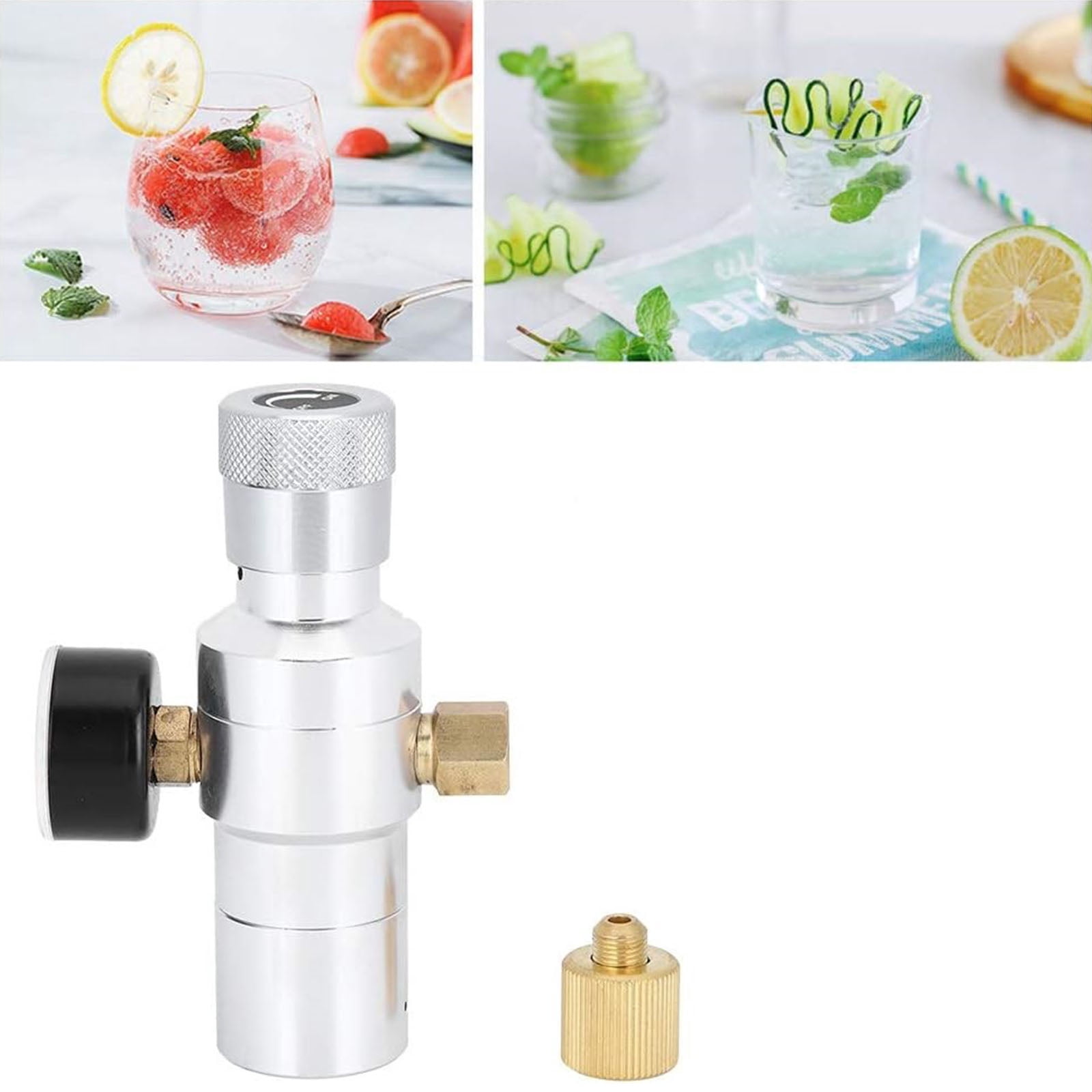 Portable CO2 Regulator 0-150PSI with Metal Construction Regulator Suitable for Home Brewing Enthusiasts Present