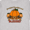 thumbnail image 4 of Inktastic Thankful Grateful and Blessed Pumpkins and Sunflower Boys or Girls Long Sleeve Toddler T-Shirt, 4 of 5