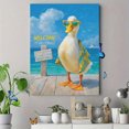 thumbnail image 4 of Qisvanset Funny Duck Welcome Sign Canvas Wall Art 15.75x11.81 Inches, 4 of 8