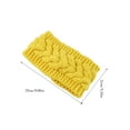 thumbnail image 4 of Bandeau d'Hiver pour Femmes Élasticité Chaude en Forme de Cache-Oreilles Style Simple Accessoires pour Cheveux pour Femmes Jaune, 4 of 6