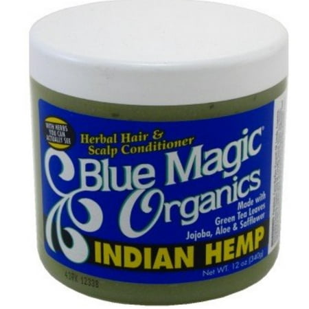 (2 Pack) Blue Magic Organics Indian Hemp Hair & Scalp Conditioner, 12 (The Best Indian Hair)