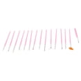 thumbnail image 2 of Juego de pinceles profesionales para decoración de uñas, 15 Uds., delineador de uñas de nailon DIY, pincel para pintar y dibujar, 2 of 8