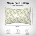 thumbnail image 4 of KLL Rose Pattern Silk Pillowcase for Hair and Skin Standard Size 20"X 30" Soft Breathable Pillow Covers for Sleeping, 4 of 7