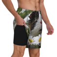 thumbnail image 2 of Fotbe Daisy Guinea Pig Men’s Swim Trunks Quick Dry Swim Shorts Board Shorts with Mesh Lining-XX-Large, 2 of 9