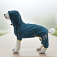 thumbnail image 4 of Chubasquero para perros Unique Bargains, impermeable, con capucha, abrigo para perros, reflectante, ligero, chubasquero para perros pequeños, azul, 4 of 7