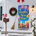 thumbnail image 5 of Uxgjfwu 2026 New Year Party Decorations, Happy New Year Banner Door Curtain Backdrop, Festive Hanging Cloth for Wall Doorway Window Holiday Celebration, 5 of 6