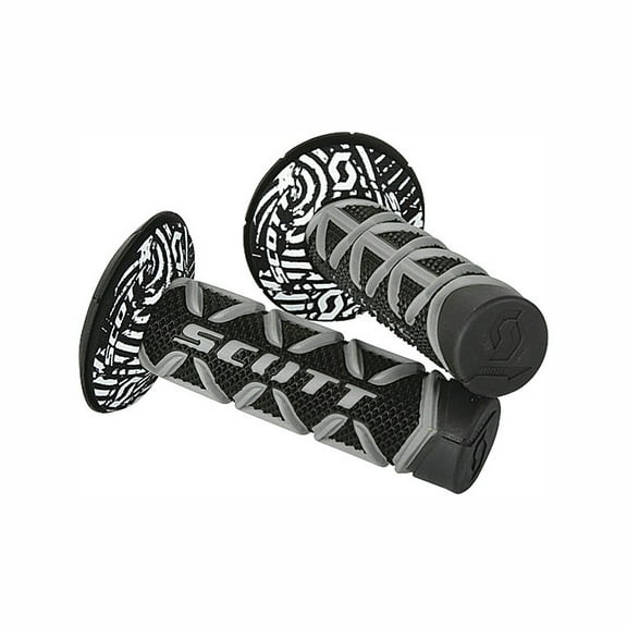 Scott Sports 219626-1019 Gray/Black Diamond Motorcycle Grips