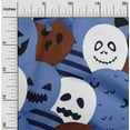 thumbnail image 2 of oneOone Rayon Medium Blue Fabric Halloween Sewing Fabric By The Yard Printed Diy Clothing Sewing Supplies 56 Inch Wide, 2 of 4