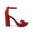 thumbnail image 3 of Unique Bargains Women's Open Toe Platform Ankle Strap Chunky Heel Sandals, 3 of 7